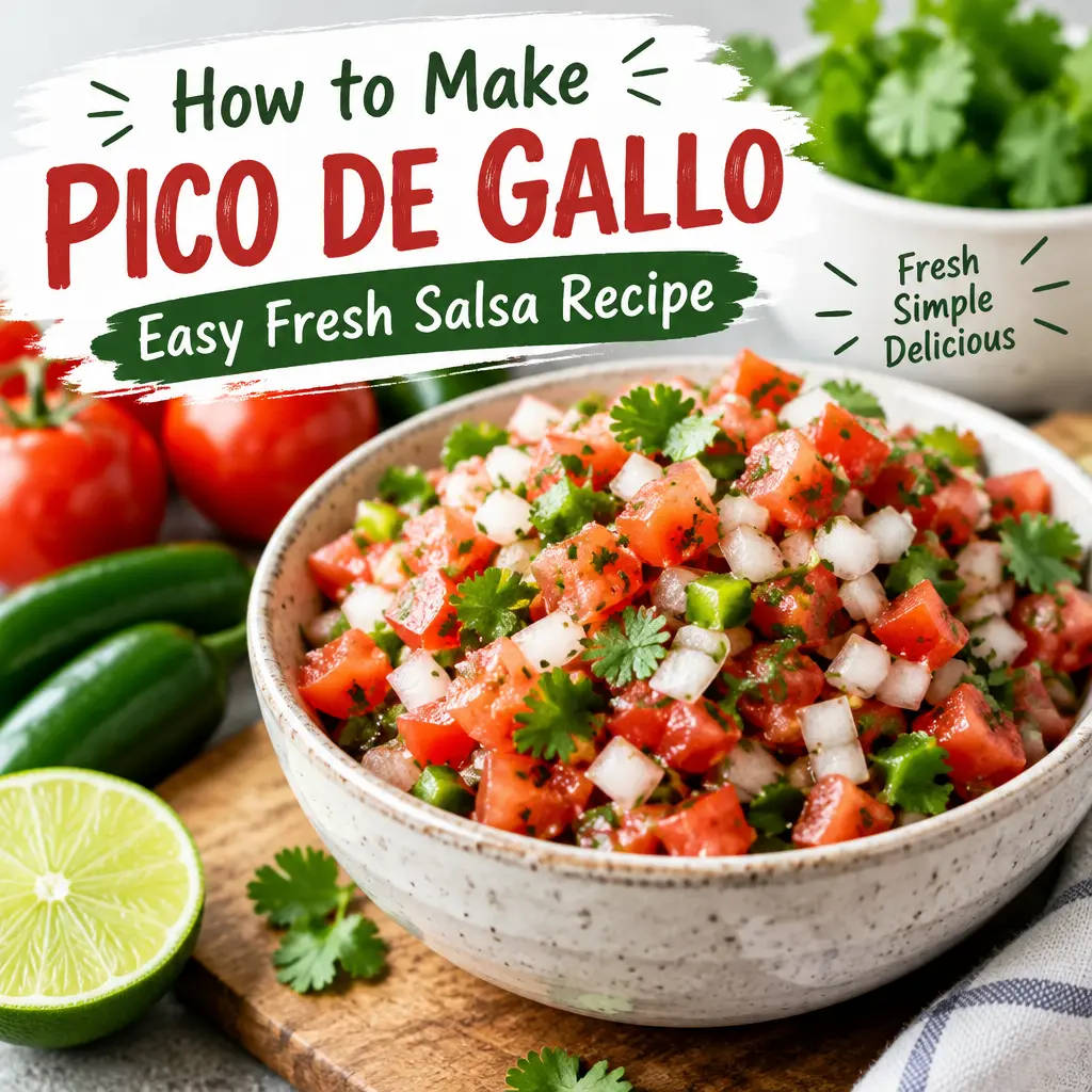 How to Make Pico de Gallo: Easy Fresh Salsa Recipe